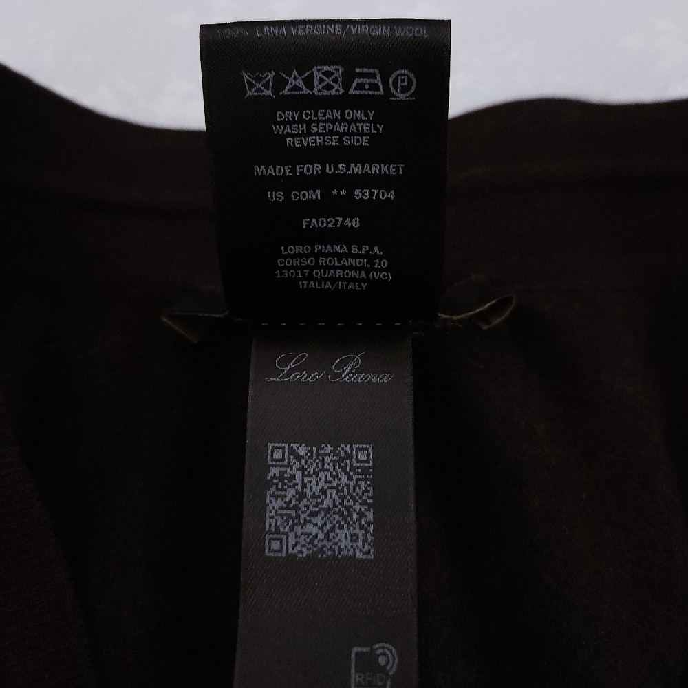 Loro Piana Rassa Pants Virgin Wool Jogger Pecora Nera Fleece MEDIUM Brown - Picture 9 of 12